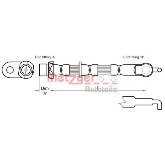 4110007 Brake Hose