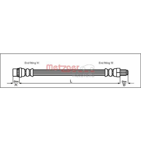 4114711 Brake Hose