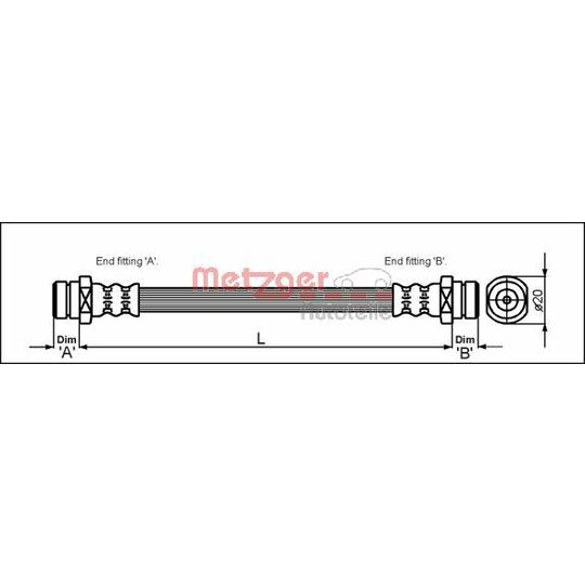 4113310 Brake Hose