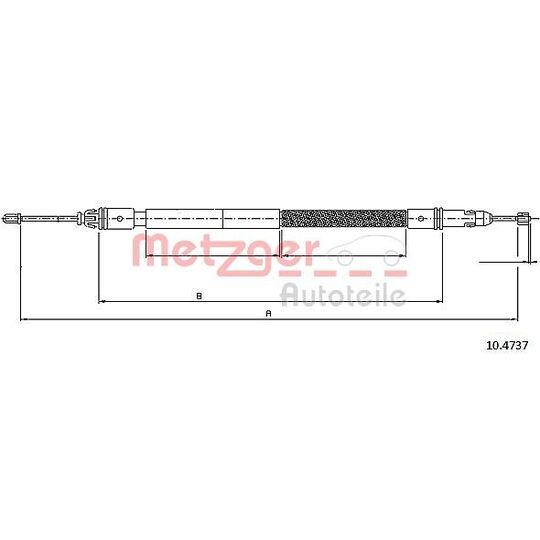 10.4737 Cable, parking brake