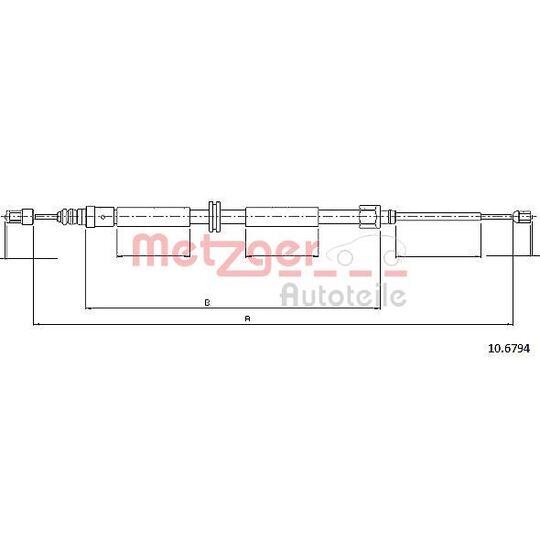 10.6794 Cable, parking brake