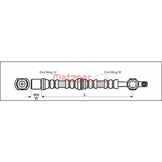 4112213 Brake Hose
