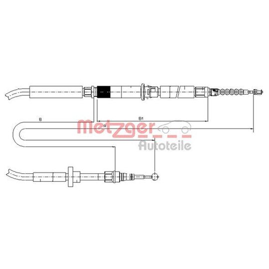 10.7589 Cable, parking brake