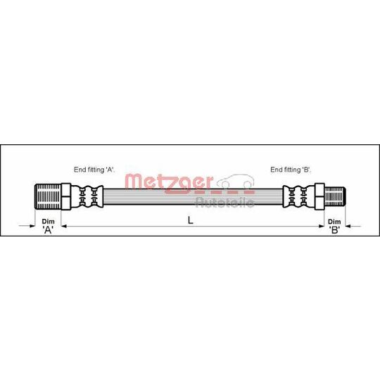 4115148 Brake Hose