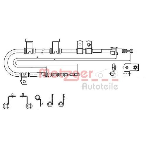 17.2575 Cable, parking brake