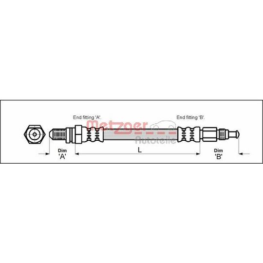 4114804 Brake Hose