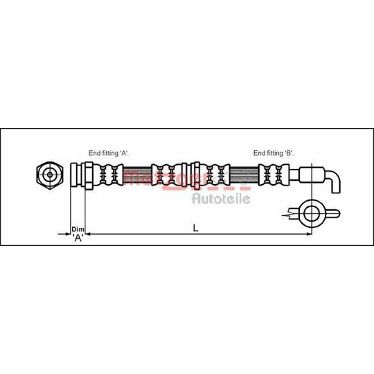 4114780 Brake Hose