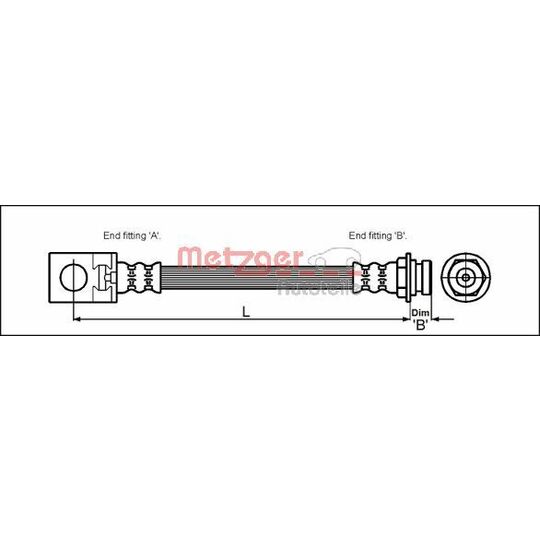 4113524 Brake Hose