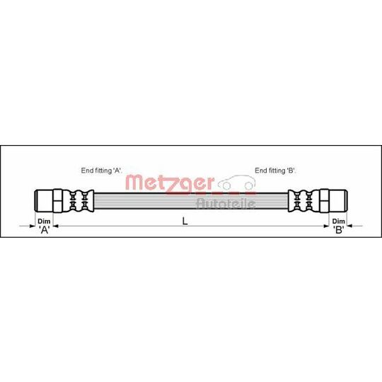 4112304 Brake Hose