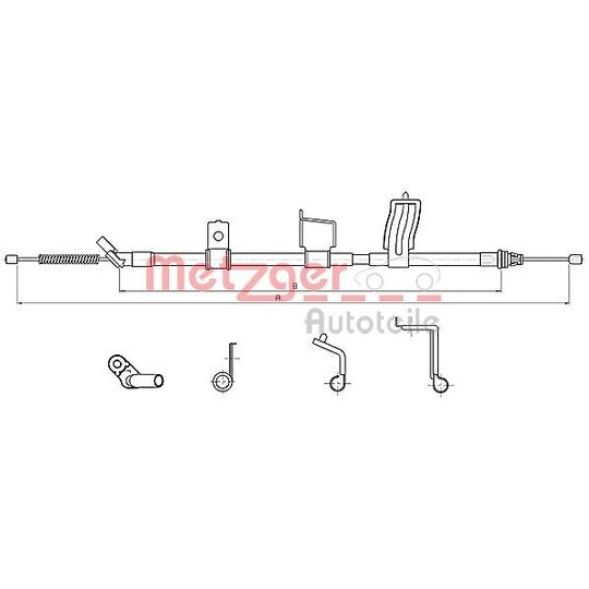 17.0328 Cable, parking brake