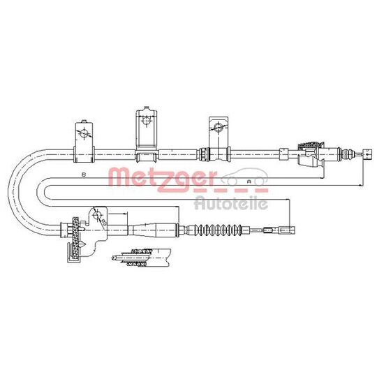 17.6020 Cable, parking brake