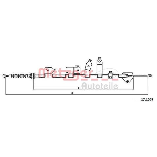 17.1097 Cable, parking brake