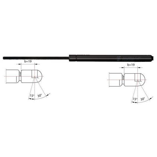 2110231 Gas Spring, bonnet