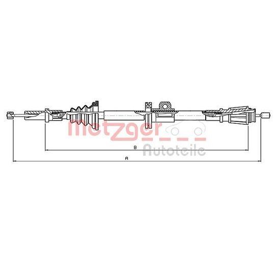 10.8061 Cable, parking brake
