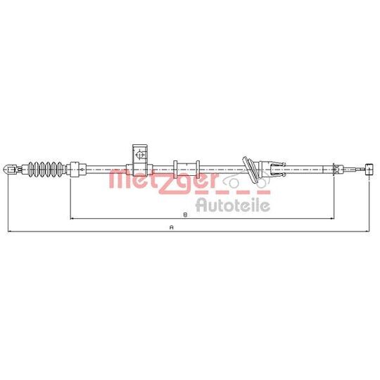 10.8223 Cable, parking brake