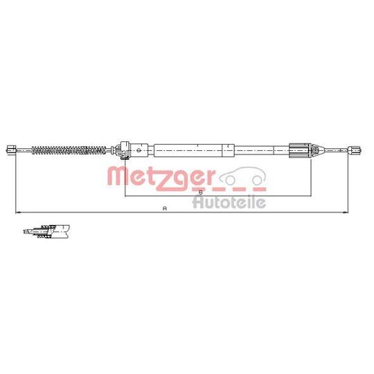 11.6597 Cable, parking brake