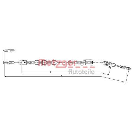 10.9512 Cable, parking brake