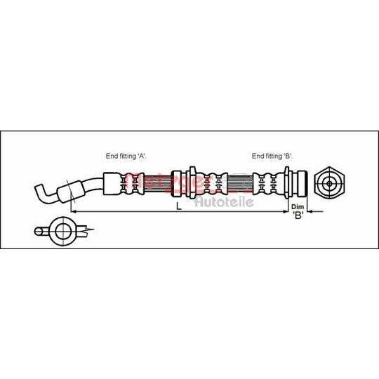 4114722 Brake Hose