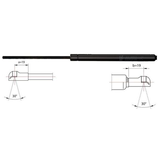 2110386 Gas Spring, boot-/cargo area