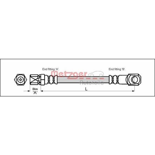 4117018 Brake Hose