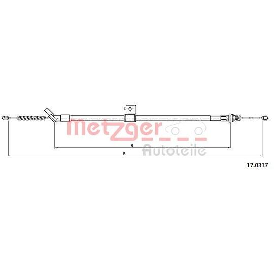 17.0317 Cable, parking brake