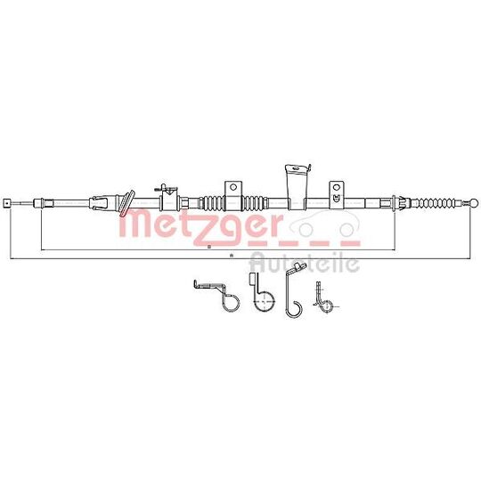 17.2300 Cable, parking brake