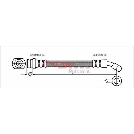 4110072 Brake Hose