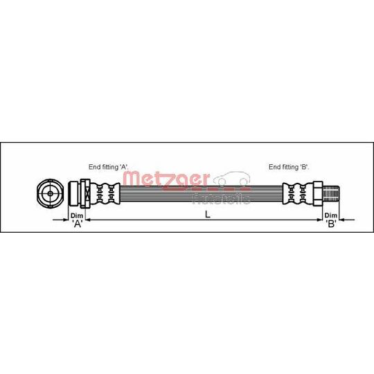 4112314 Brake Hose