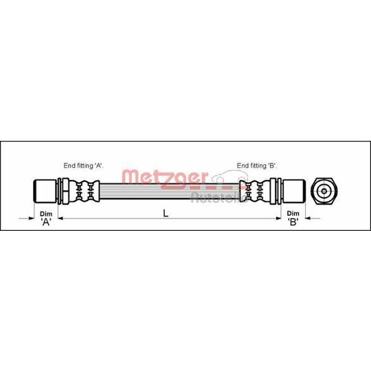 4112214 Brake Hose