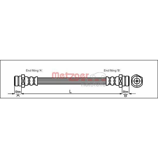 4113305 Brake Hose