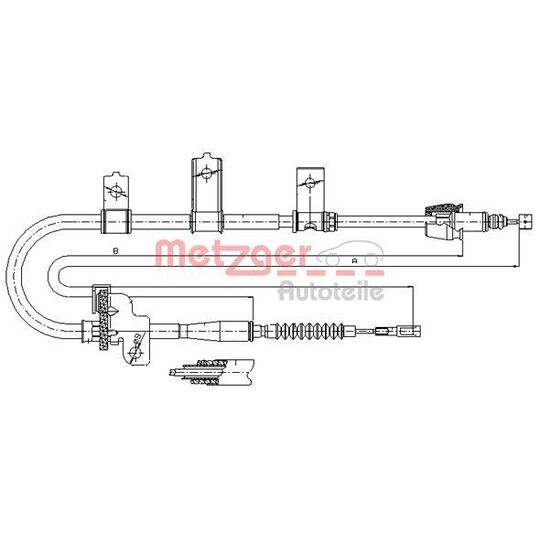 17.6021 Cable, parking brake