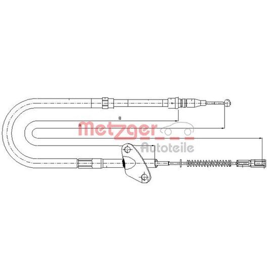 10.9871 Cable, parking brake
