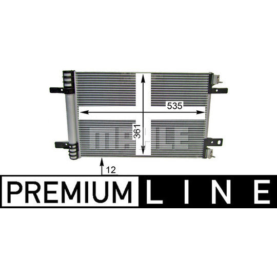 AC 886 000P Condenser, air conditioning