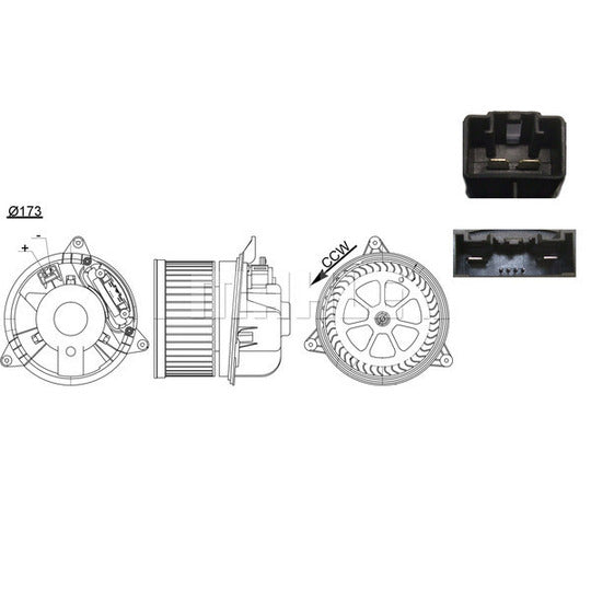 AB 195 000S Interior Blower