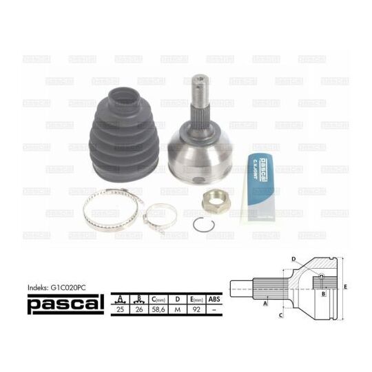 G1C020PC Joint Kit, drive shaft