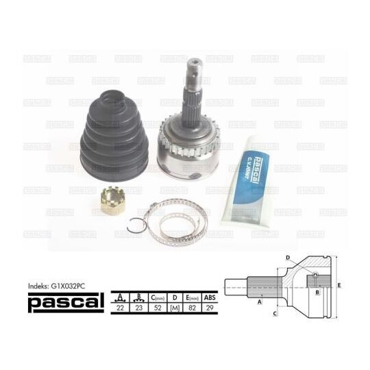 G1X032PC Joint Kit, drive shaft