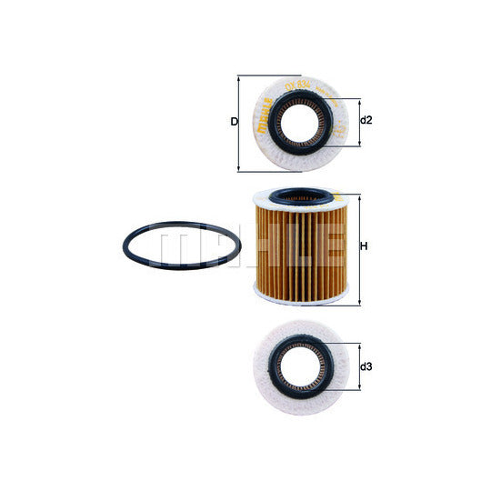 OX 834D Oil Filter