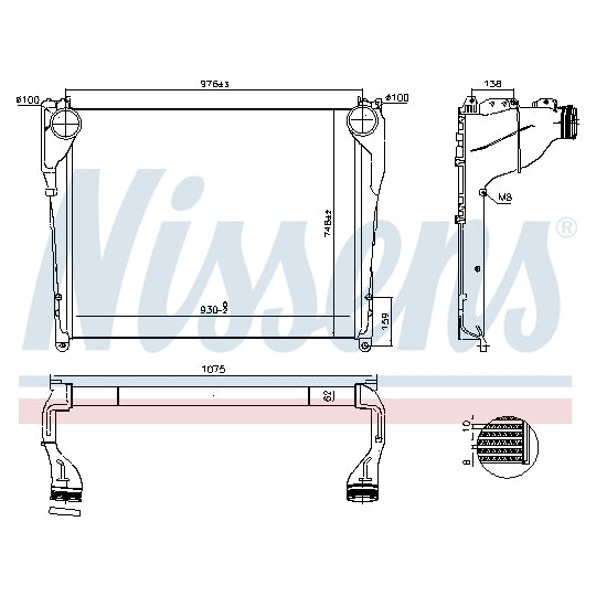 97081 Intercooler, charger