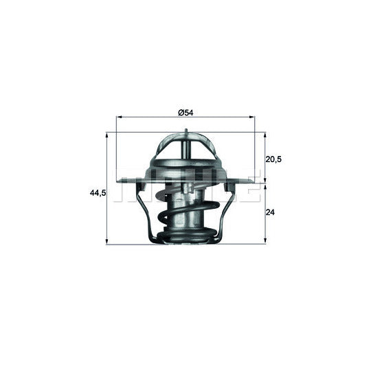 TX 4 75D Thermostat, coolant