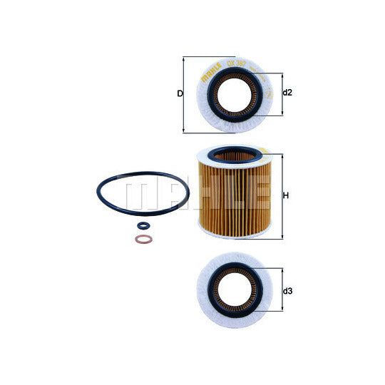 OX 387D Oil Filter