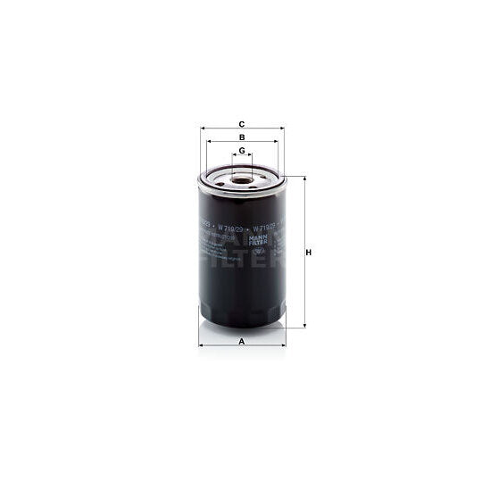 W 719/29 Oil filter