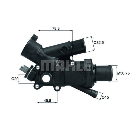 TH 43 83 Thermostat, coolant