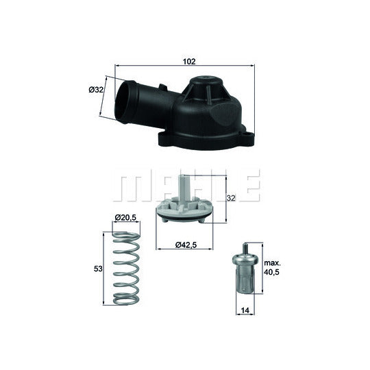 TI 244 83D Thermostat, coolant