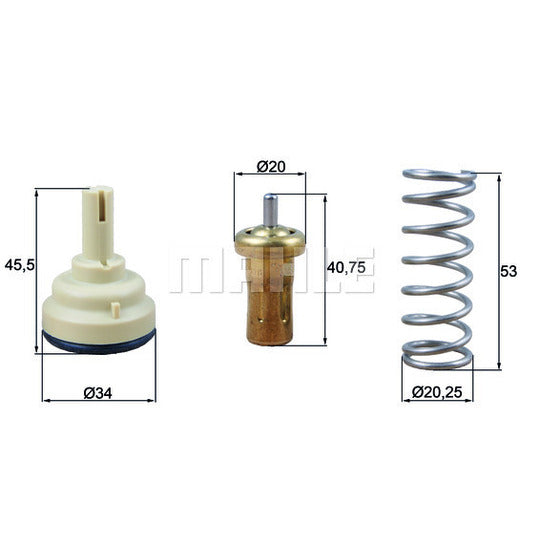 TX 209 80D Thermostat, coolant