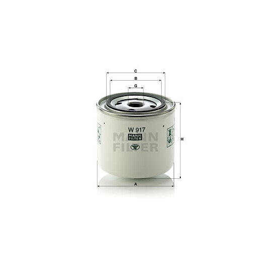 W 917 Filter, operating hydraulics