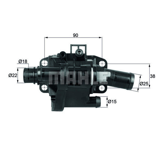 TH 41 83 Thermostat, coolant