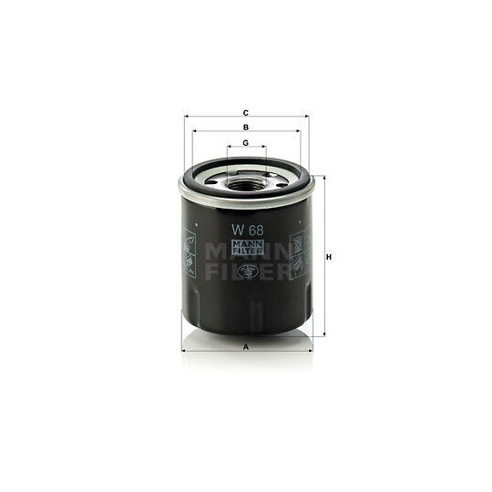 W 68 Oil filter