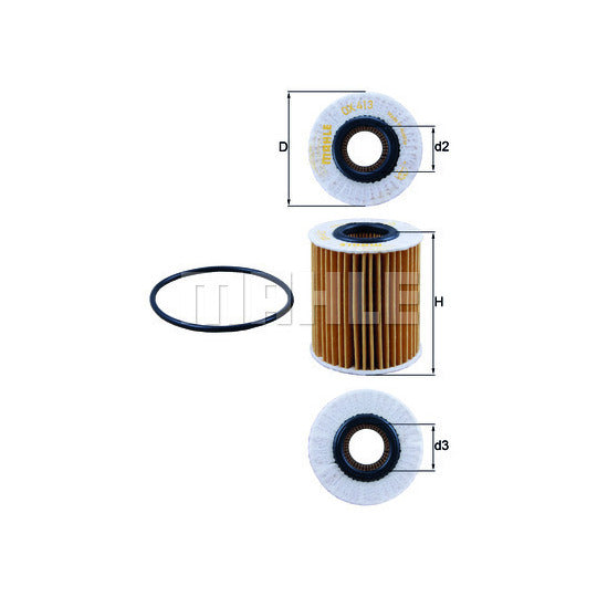 OX 413D2 Oil Filter