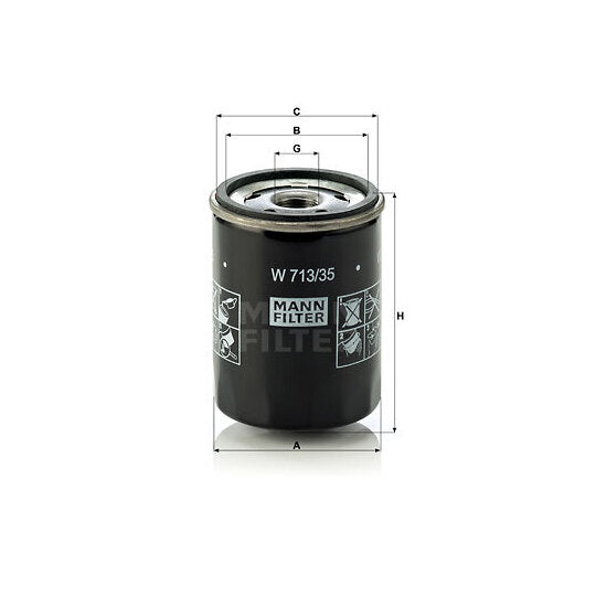 W 713/35 Oil filter