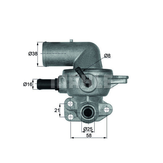 TI 133 88D Thermostat, coolant